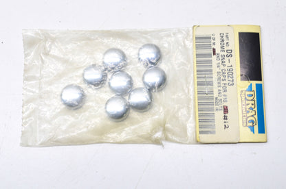 Chrome Snap Cap for #10 & #12 1/4' Screws & Bolts Qty 8 NOS