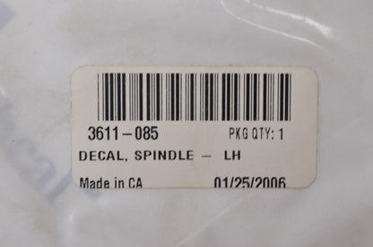 OEM Arctic Cat 3611-085 Left Spindle Decal NOS