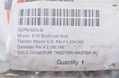 Woody's GDP6-9205-B 5/16 Stud/Lock Nut Qty 96 NOS