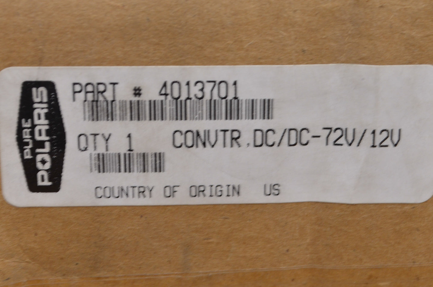 OEM Polaris 4013701 GEM Converter 72V/12V NOS