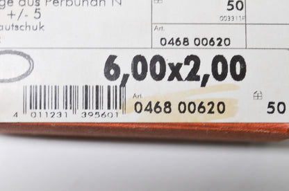 Wurth 46800620 Metric O-Ring Qty 50 NOS