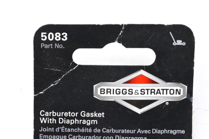 New OEM Briggs & Stratton 5083 Carburetor Gasket & Diaphragm Kit NOS