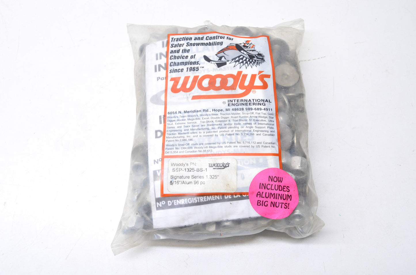 New Woodys Signature Series 1.325' 5/16 Aluminum 96 Piece Kit NOS