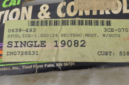 OEM Arctic Cat 0639-493 Track Master Ice Stud & Nut 24 Piece Kit NOS