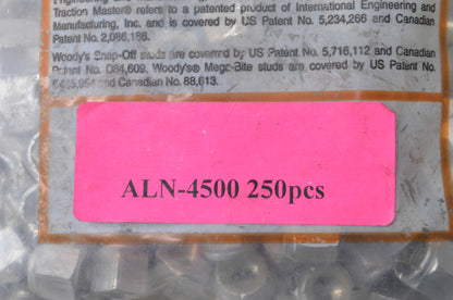 Woody's ALN-4500, 12500130 Big Nut for Track Stud 250 Piece Kit NOS