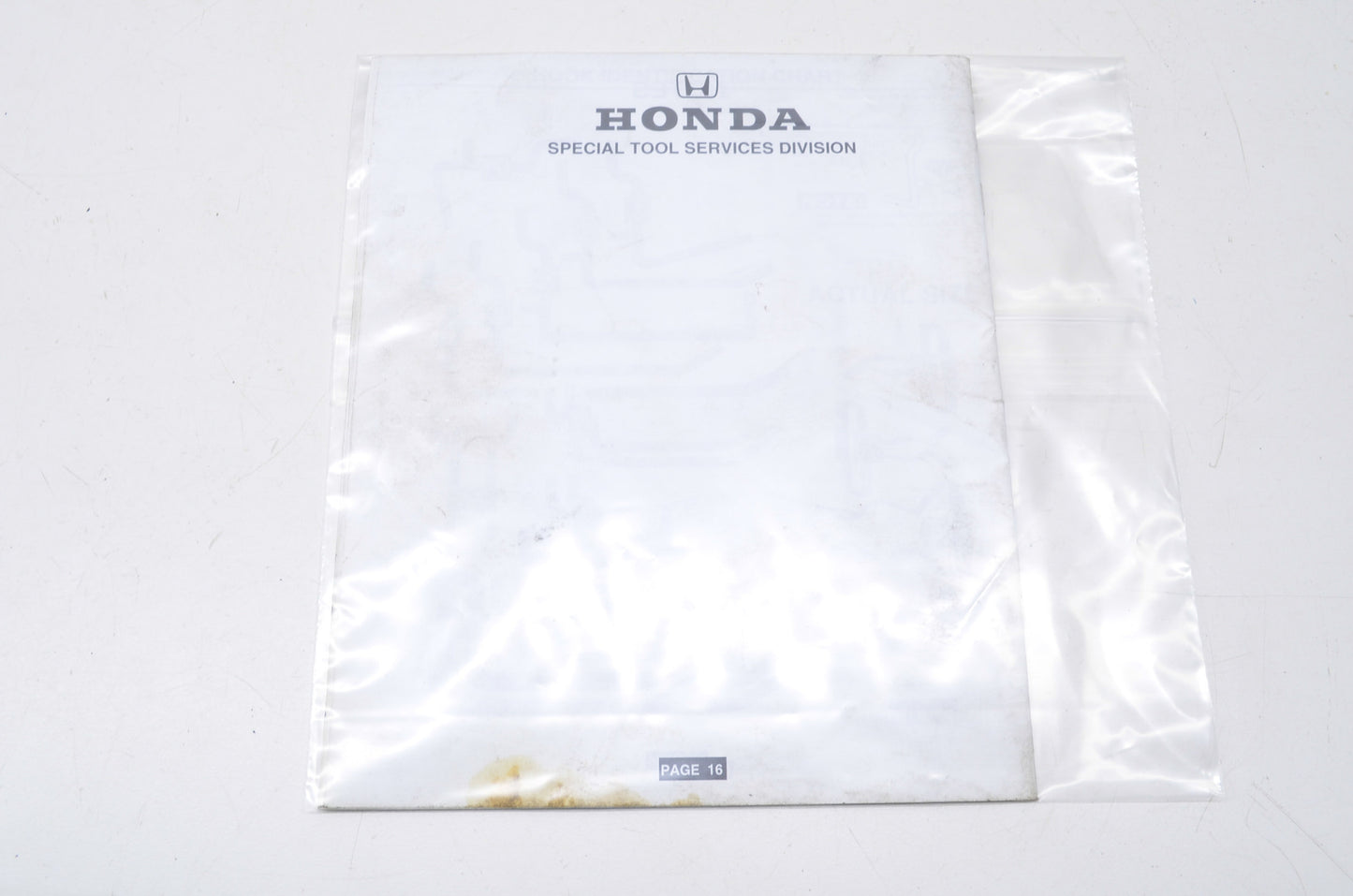 OEM Honda S429 Tool Board Assembly Instructions Booklet