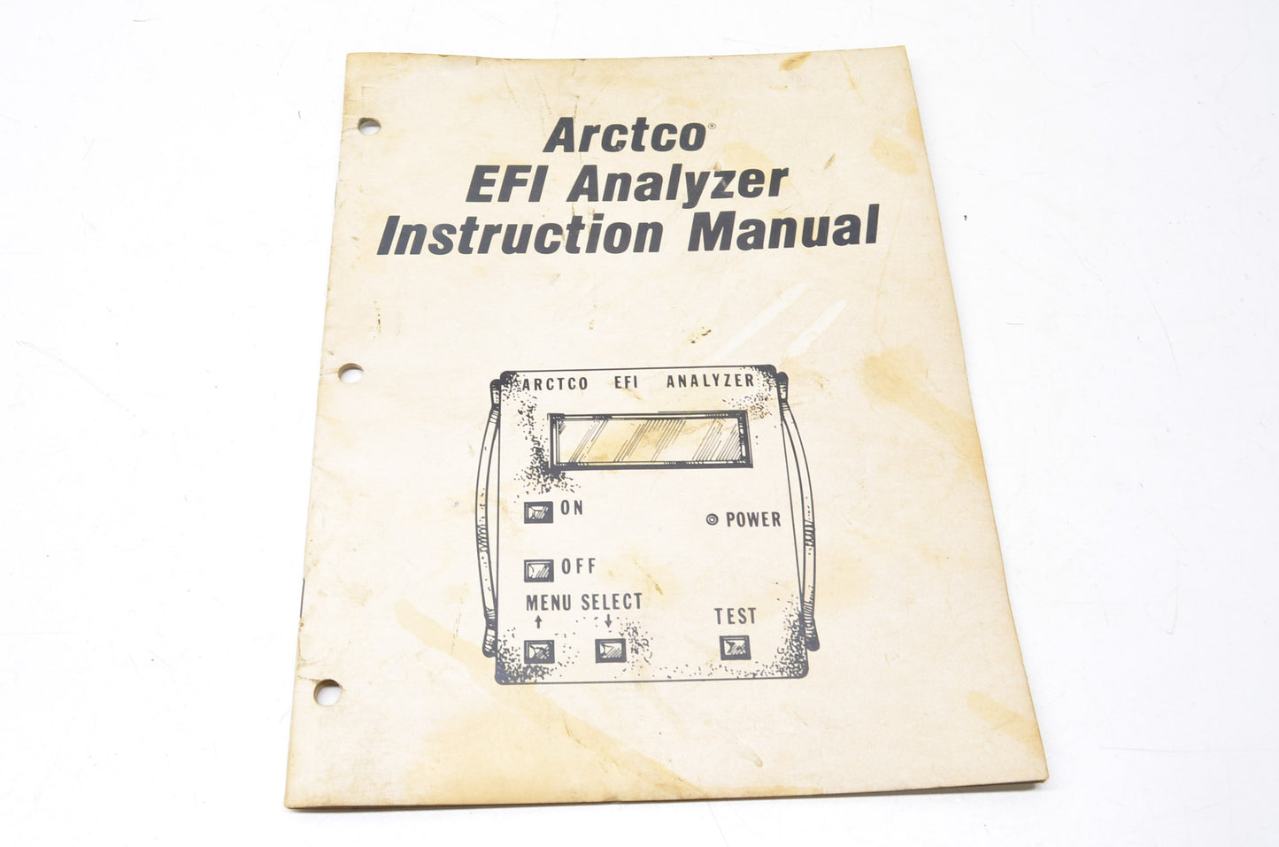 OEM Arctic Cat Arctco EFI Analyzer Instruction Manual