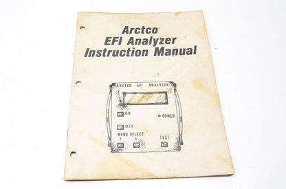 OEM Arctic Cat Arctco EFI Analyzer Instruction Manual