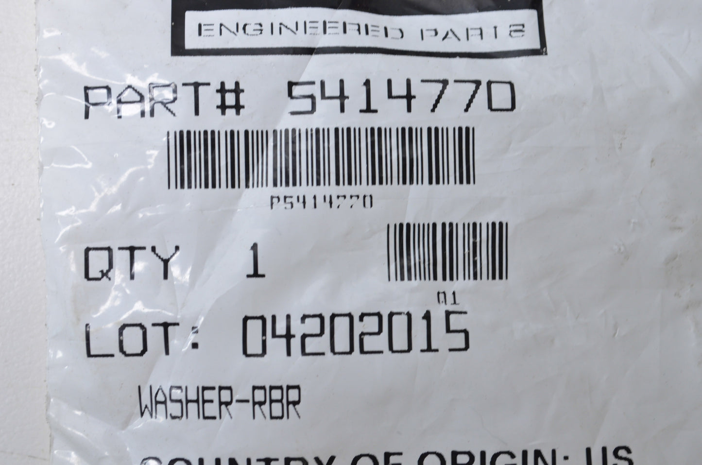 OEM Polaris 5414770 Washer NOS