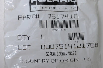 OEM Polaris 7517410 Socket Head Screw M8X20 NOS