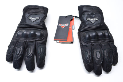 New OEM Victory Mens XL Black Leather Attitude Cruiser Gloves NOS