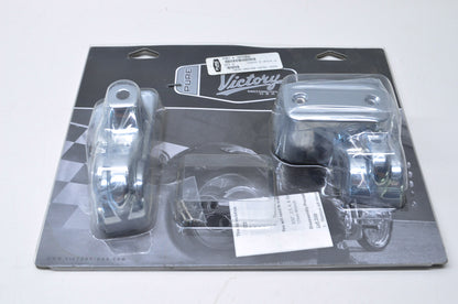 New OEM Victory Chrome Handlebar Control Covers NOS