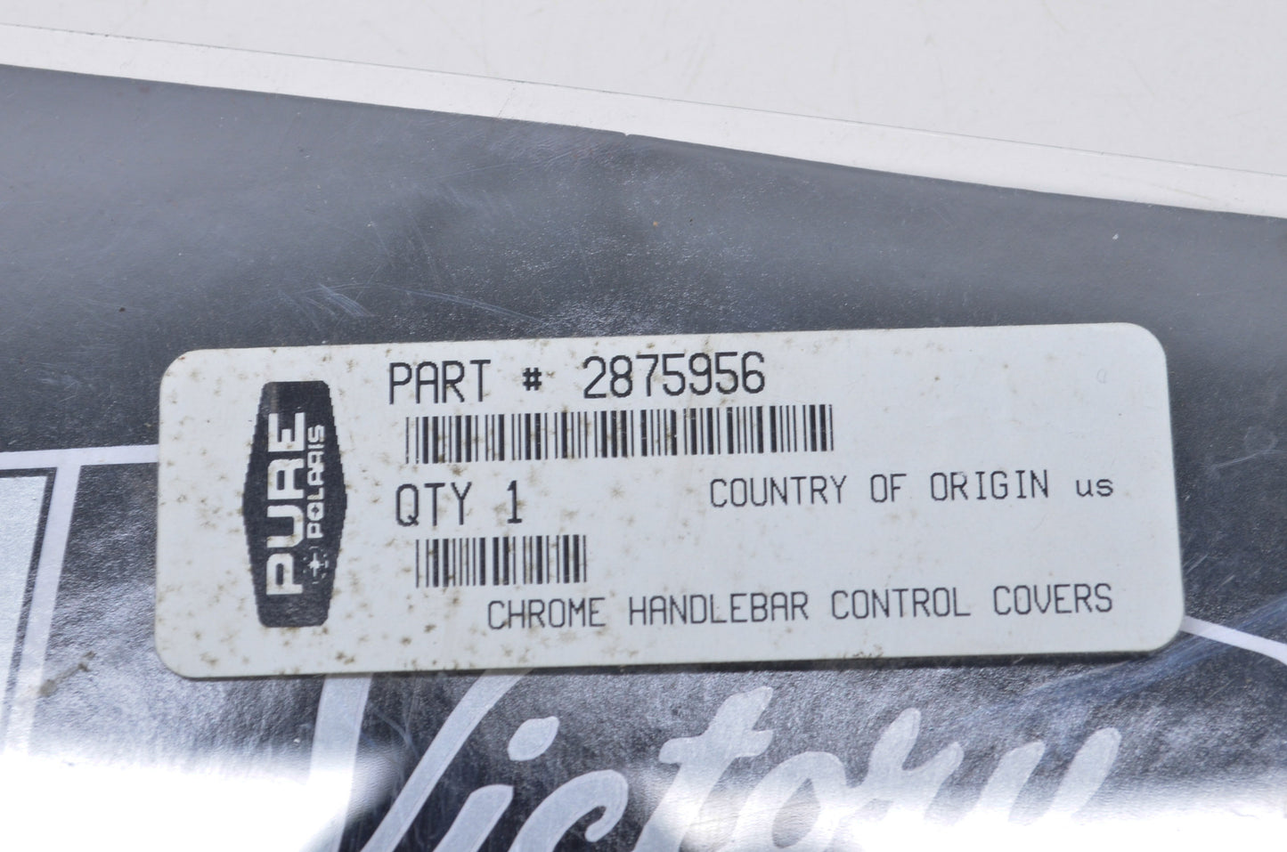 New OEM Victory Chrome Handlebar Control Covers NOS