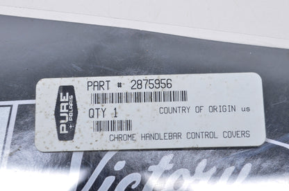 New OEM Victory Chrome Handlebar Control Covers NOS