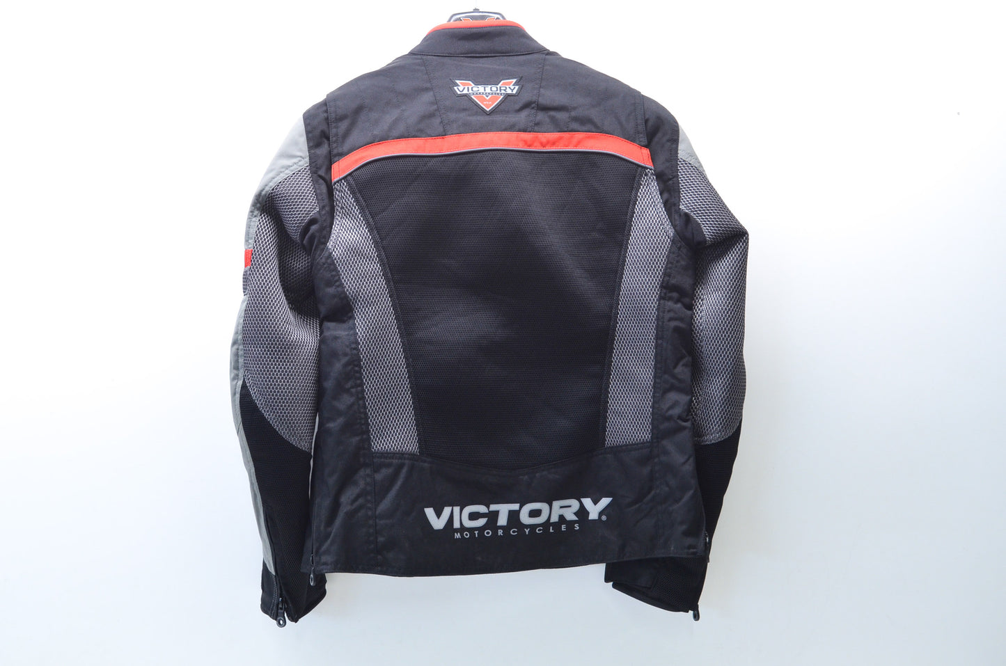 New OEM Victory  Womens Medium Black/Red Skyline Mesh Motorcycle Jacket NOS
