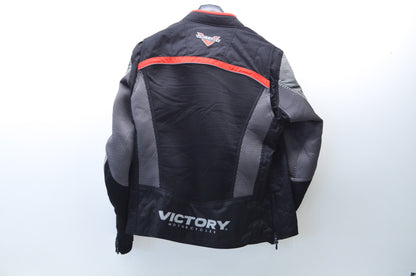 OEM Victory 286373706 Womens Large Black/Red Skyline Mesh Motorcycle Jacket NOS
