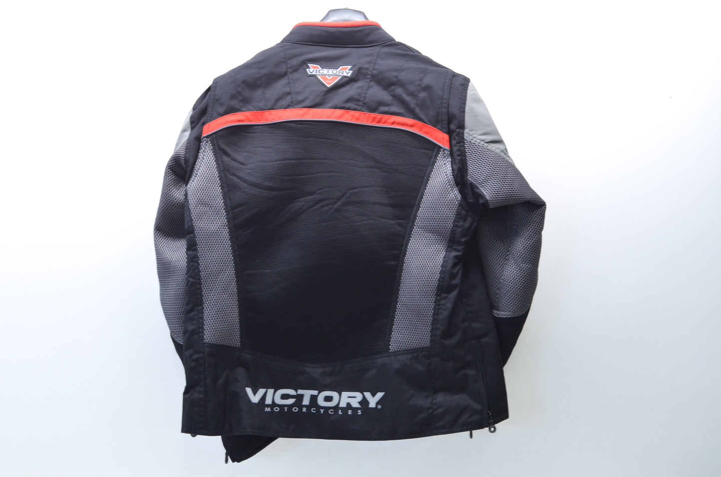 New OEM Victory  Womens XL Black/Red Skyline Mesh Motorcycle Jacket NOS
