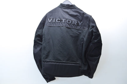 New OEM Victory  Mens Large Black Vader Textile Motorcycle Jacket NOS