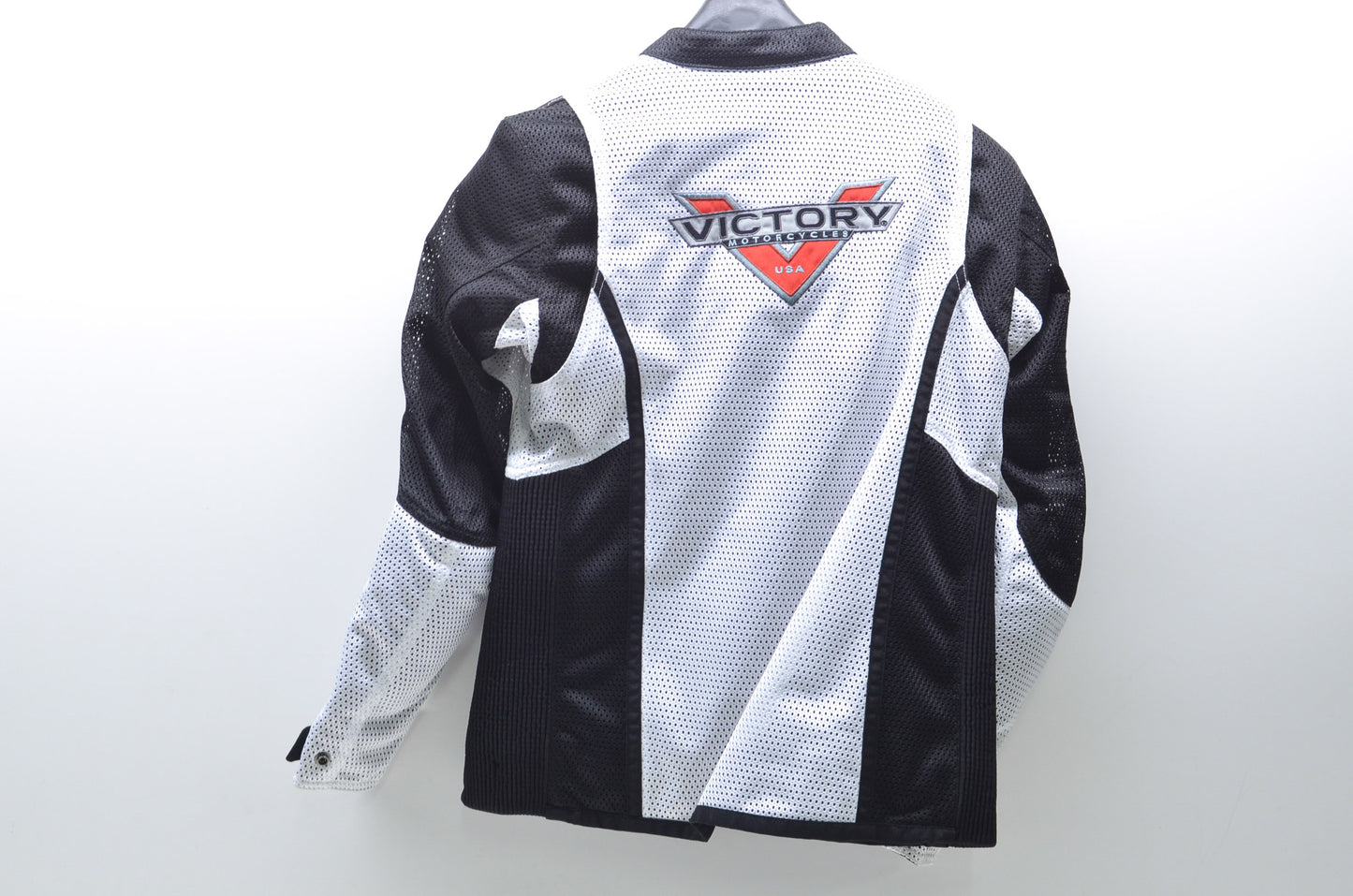 New OEM Victory Womens Small White/Black Lite Mesh Motorcycle Jacket NOS