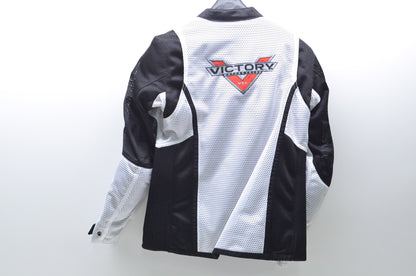 New OEM Victory Womens Small White/Black Lite Mesh Motorcycle Jacket NOS