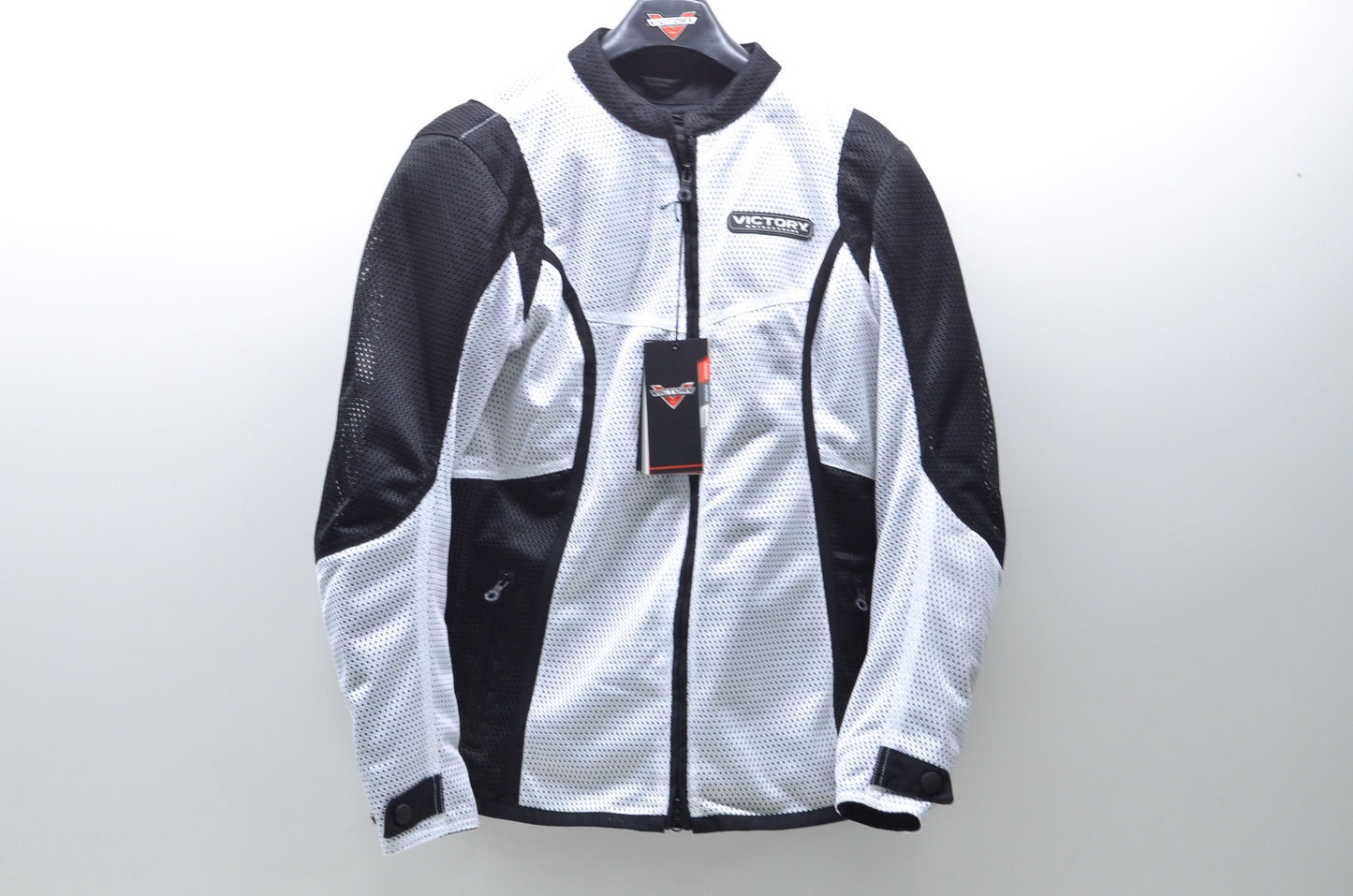 OEM Victory 286522106 Womens Large White/Black Lite Mesh Motorcycle Jacket NOS