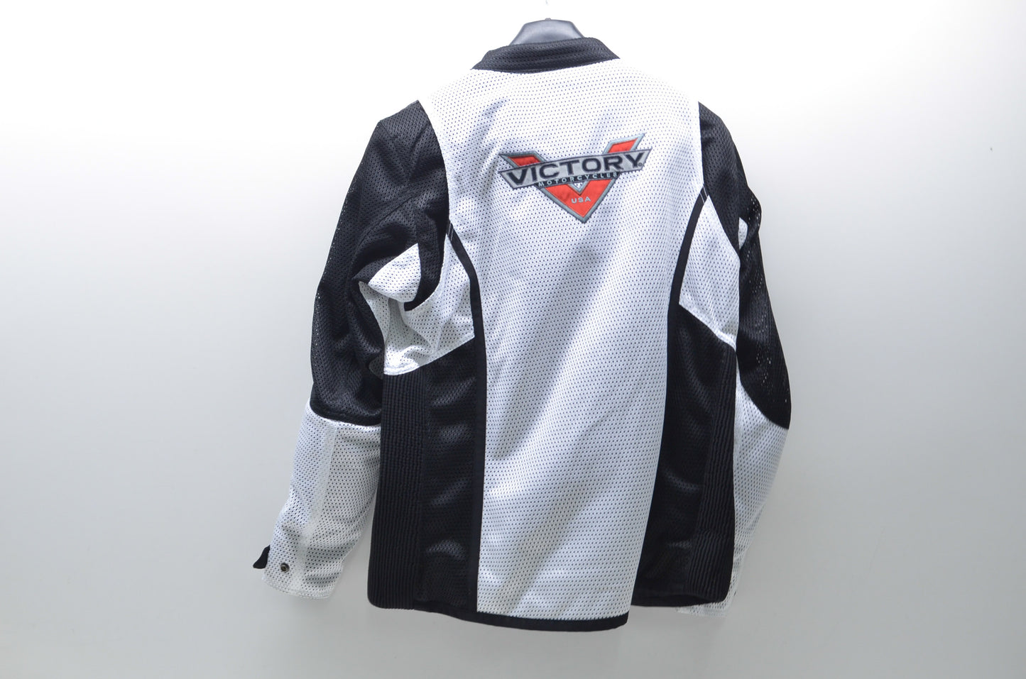 OEM Victory 286522106 Womens Large White/Black Lite Mesh Motorcycle Jacket NOS