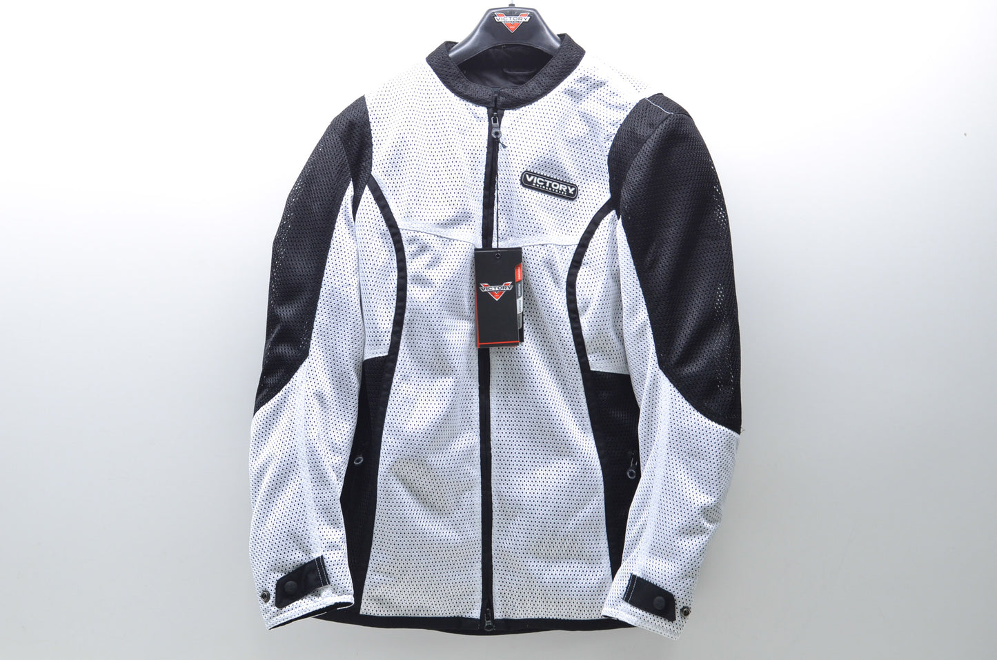 New OEM Victory Womens XL White/Black Lite Mesh Motorcycle Jacket NOS