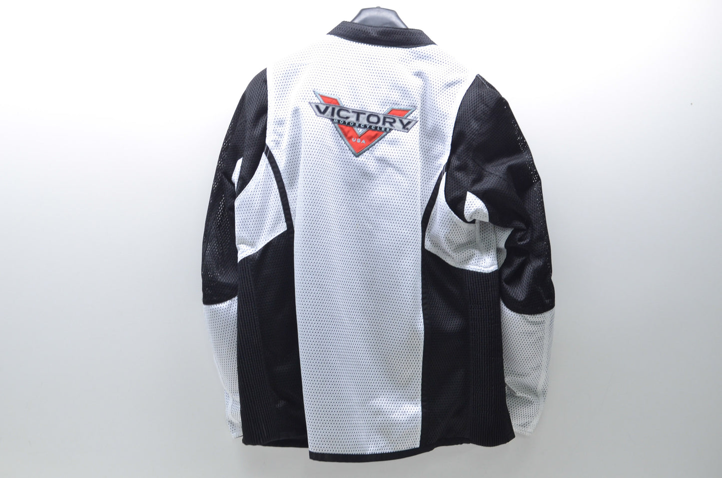 New OEM Victory Womens XL White/Black Lite Mesh Motorcycle Jacket NOS