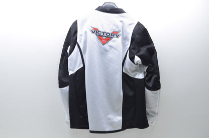 New OEM Victory Womens XL White/Black Lite Mesh Motorcycle Jacket NOS