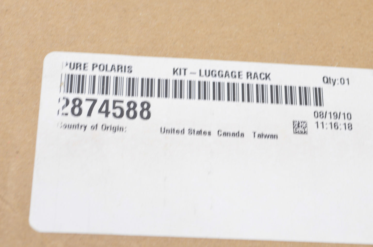 New OEM Victory Luggage Rack Kit NOS