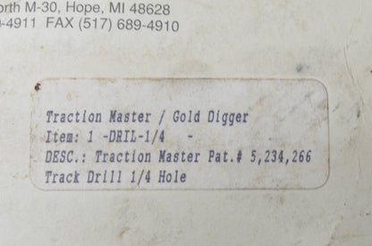 Traction Master Gold Digger Drill Bit NOS