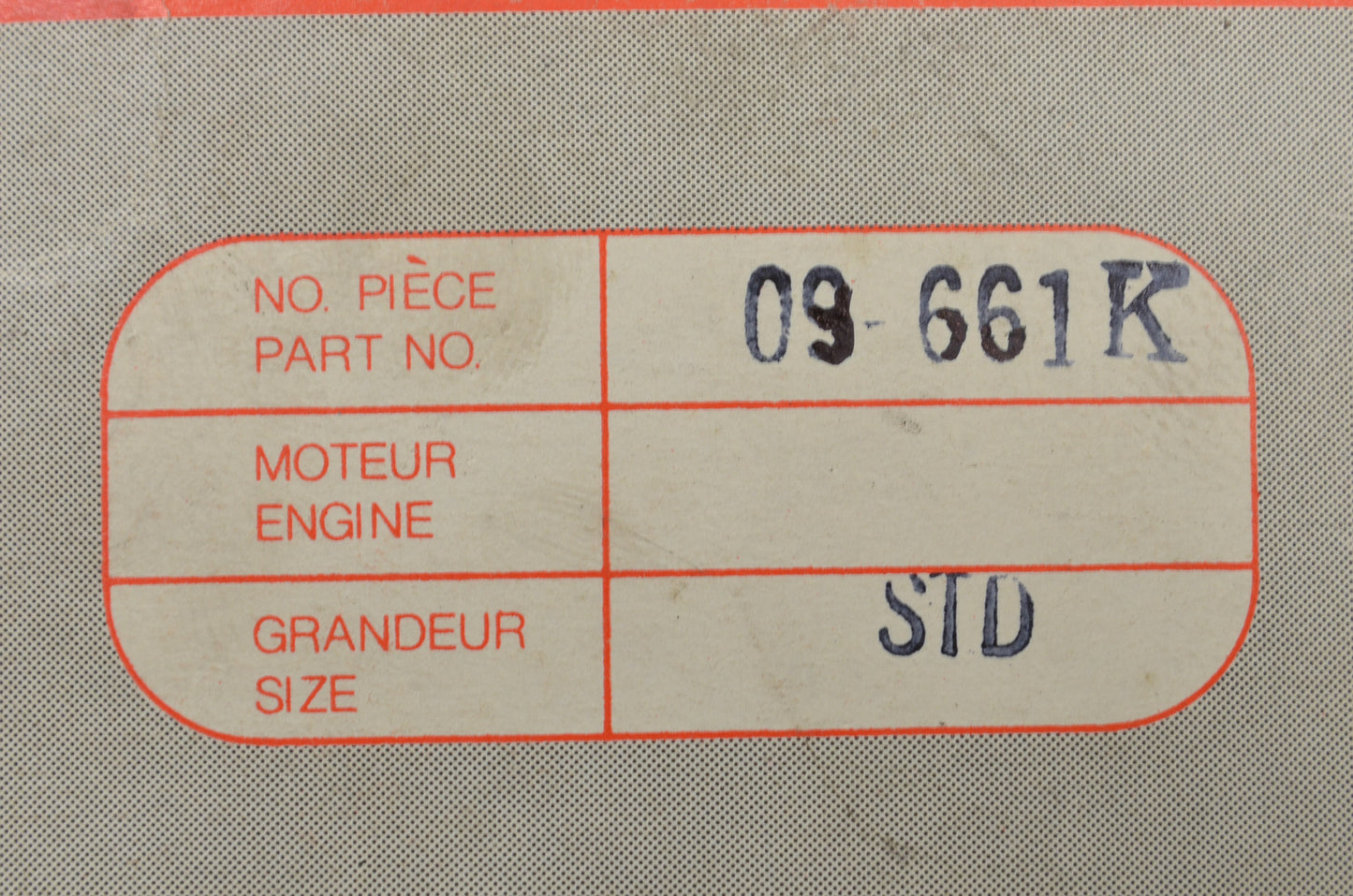 Kimpex 09-661K Piston Kit NOS