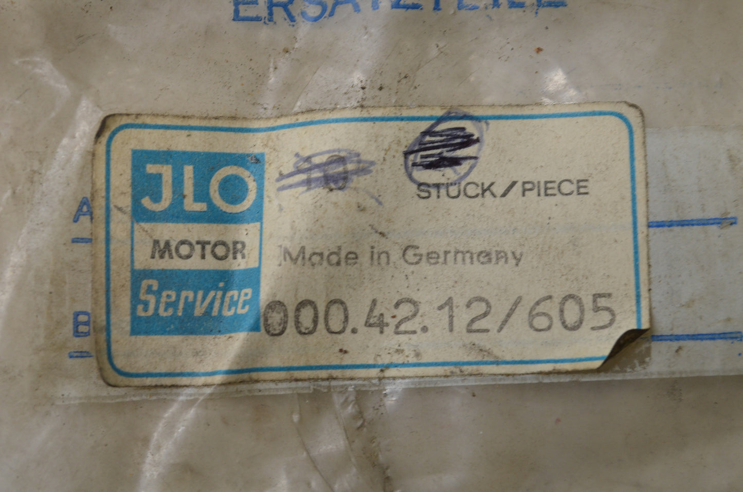JLO 000-42-12-605, 000.42.12/605 Piston Ring NOS