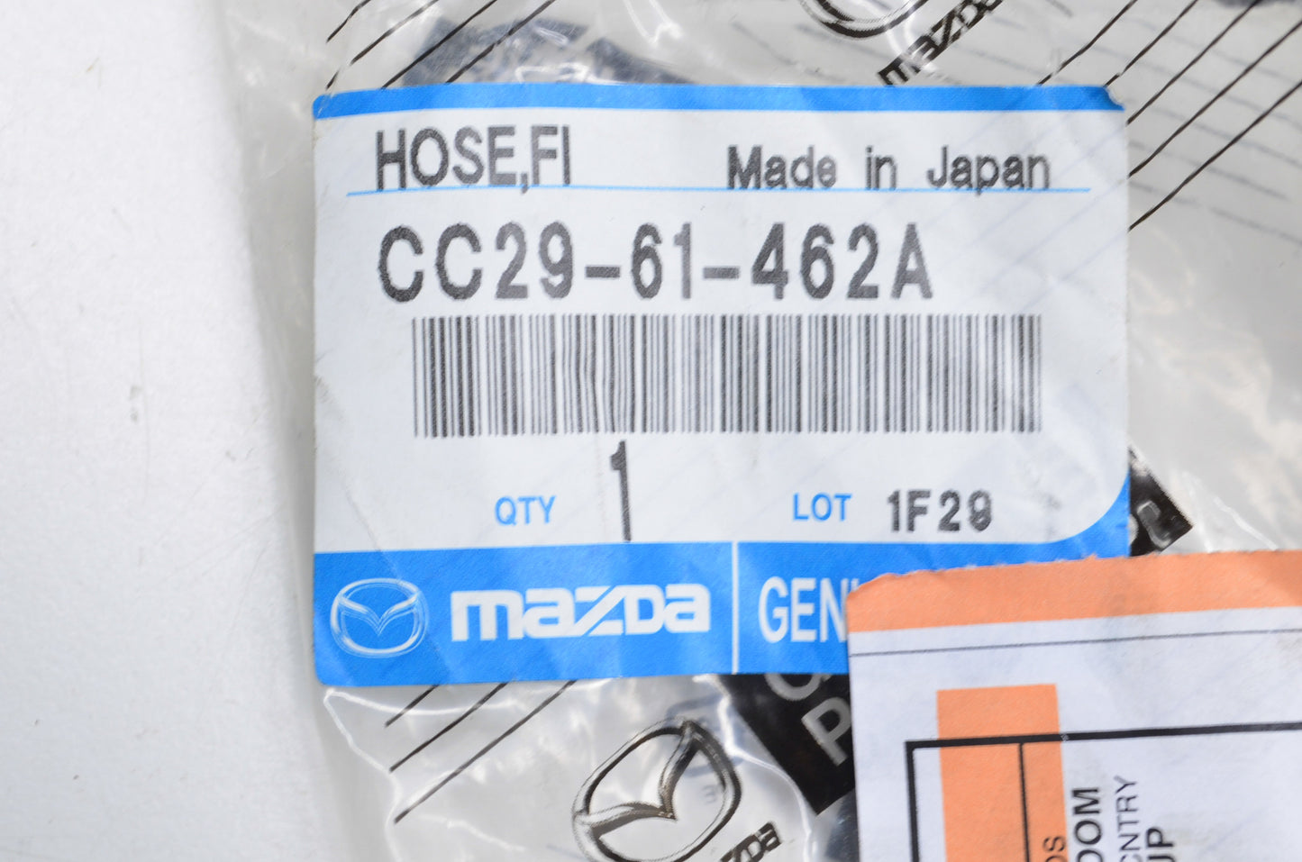 New OEM Mazda Low Flexible Heating Air Suction Hose NOS