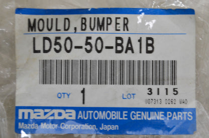OEM Mazda LD50-50-BA1B Silver Right Side Bumper Cover Molding NOS