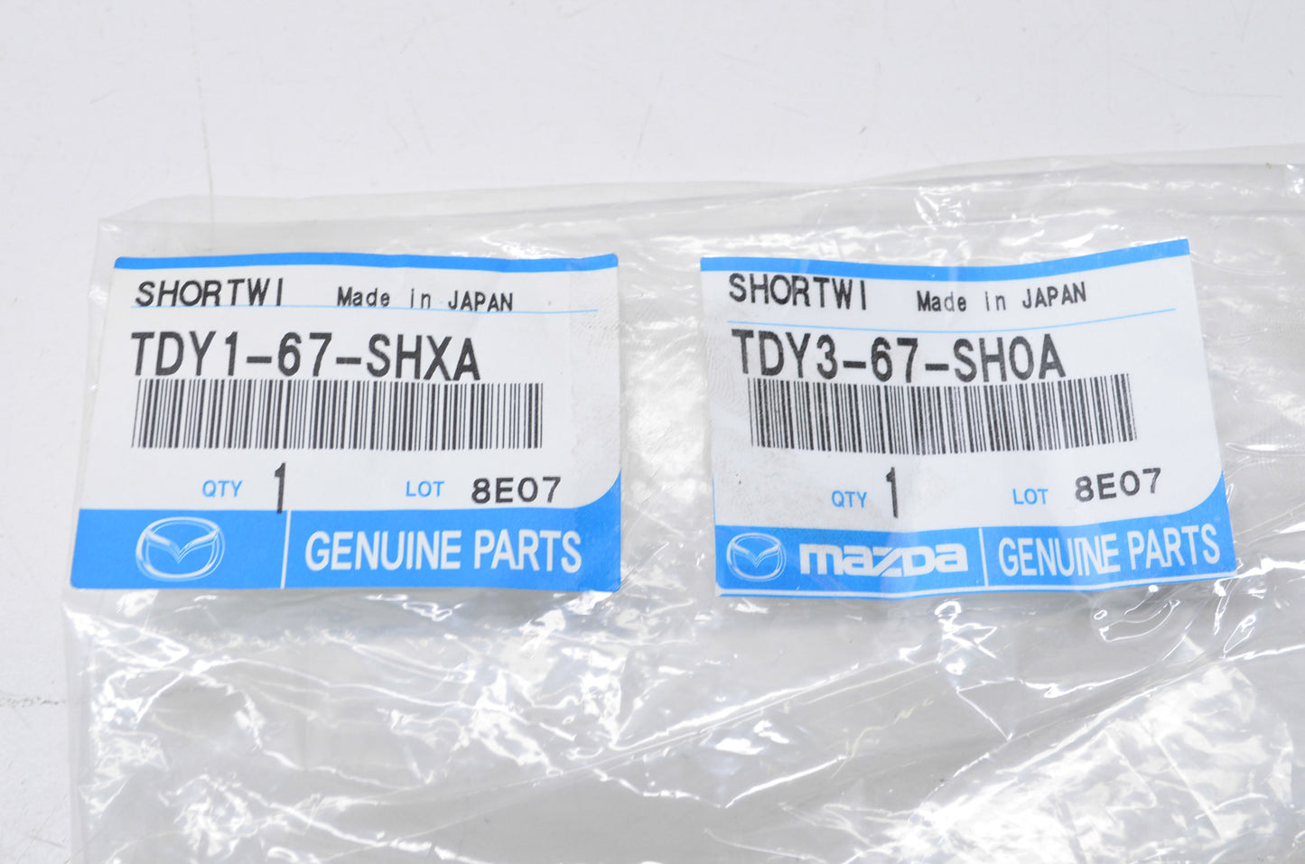 OEM Mazda TDY1-67-SHXA, TDY3-67-SH0A Short Cord Kit NOS