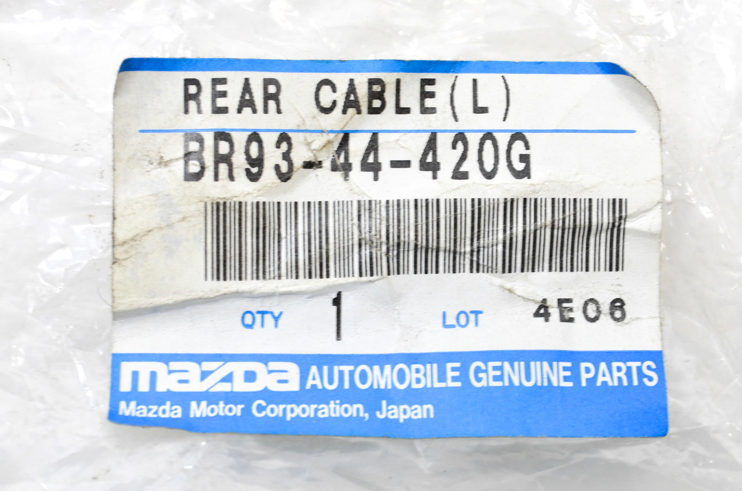 OEM Mazda BR93-44-420G Parking Brake Cable NOS