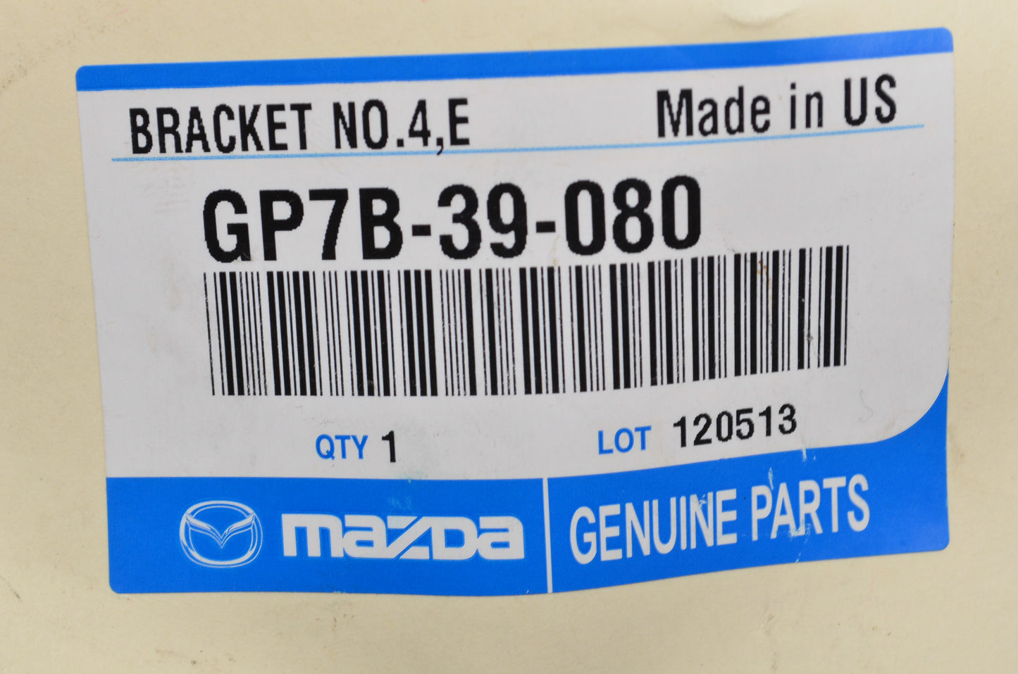 OEM Mazda GP7B-39-080 Side Mount Bracket NOS