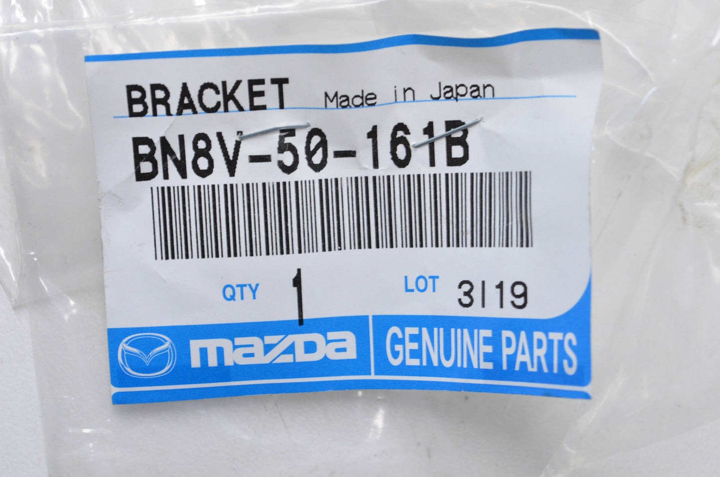 OEM Mazda BN8V-50-161B Left Driver Side Front Bumper Bracket NOS