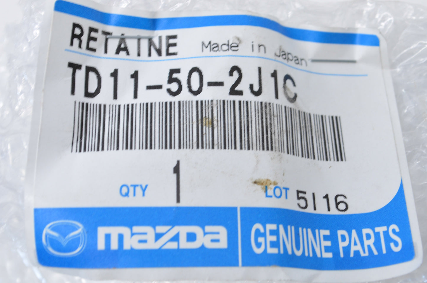 New OEM Mazda Left Driver Side Rear Bumper Outer Brace NOS