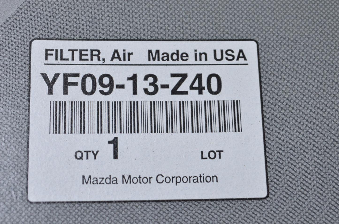 New OEM Mazda Air Filter NOS