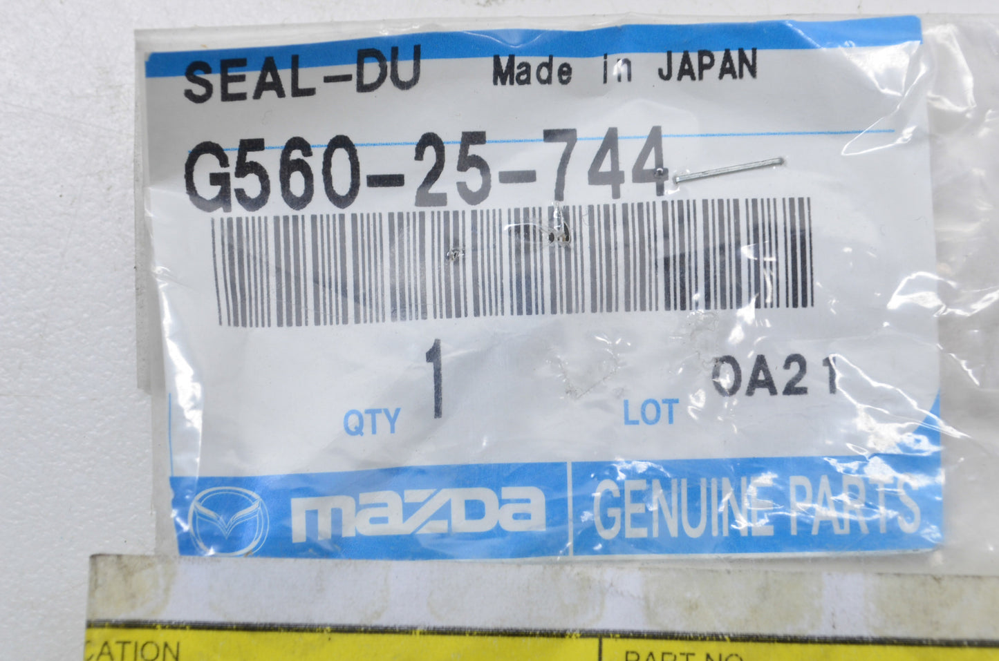 New OEM Mazda Dust Seal NOS