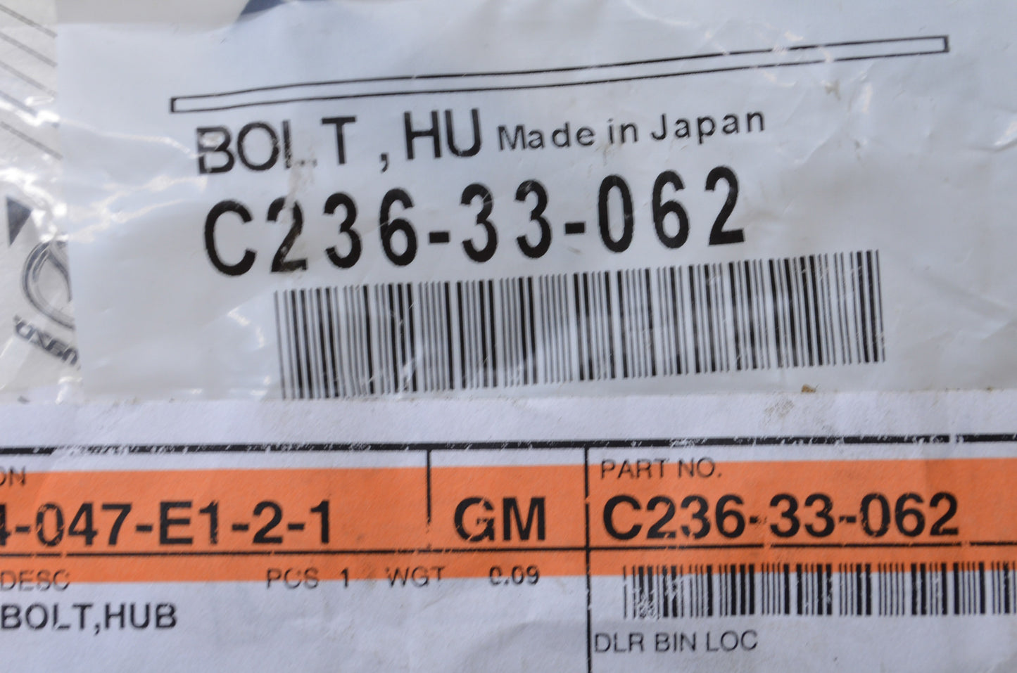 New OEM Mazda Wheel Stud NOS