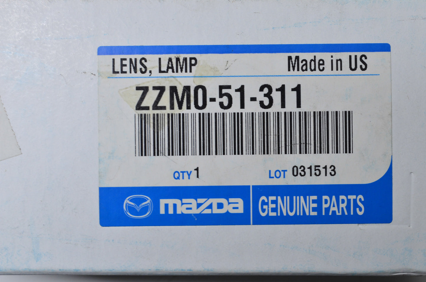 New OEM Mazda Interior Dome Lamp Lens NOS