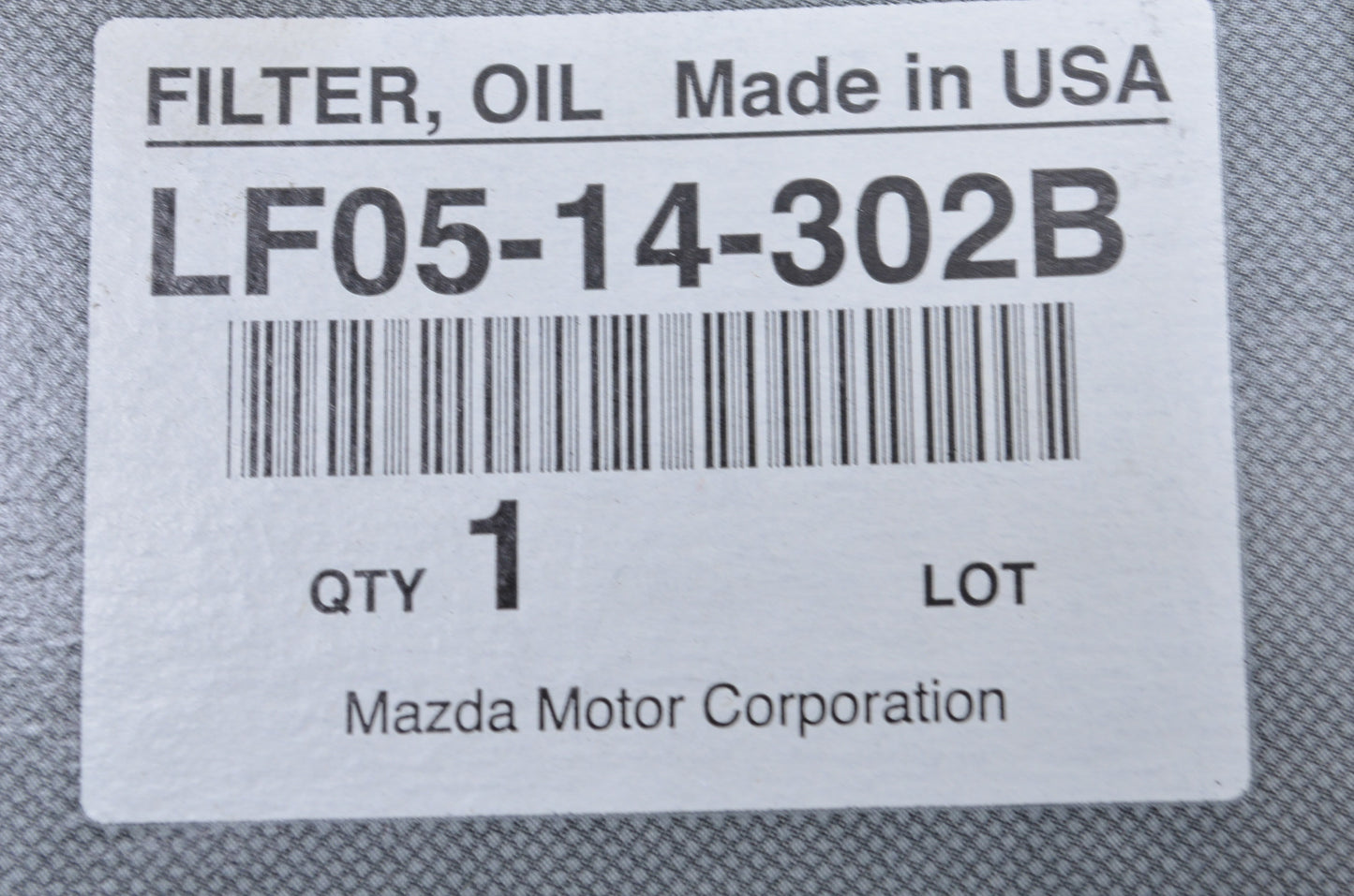 New OEM Mazda Oil Filter NOS