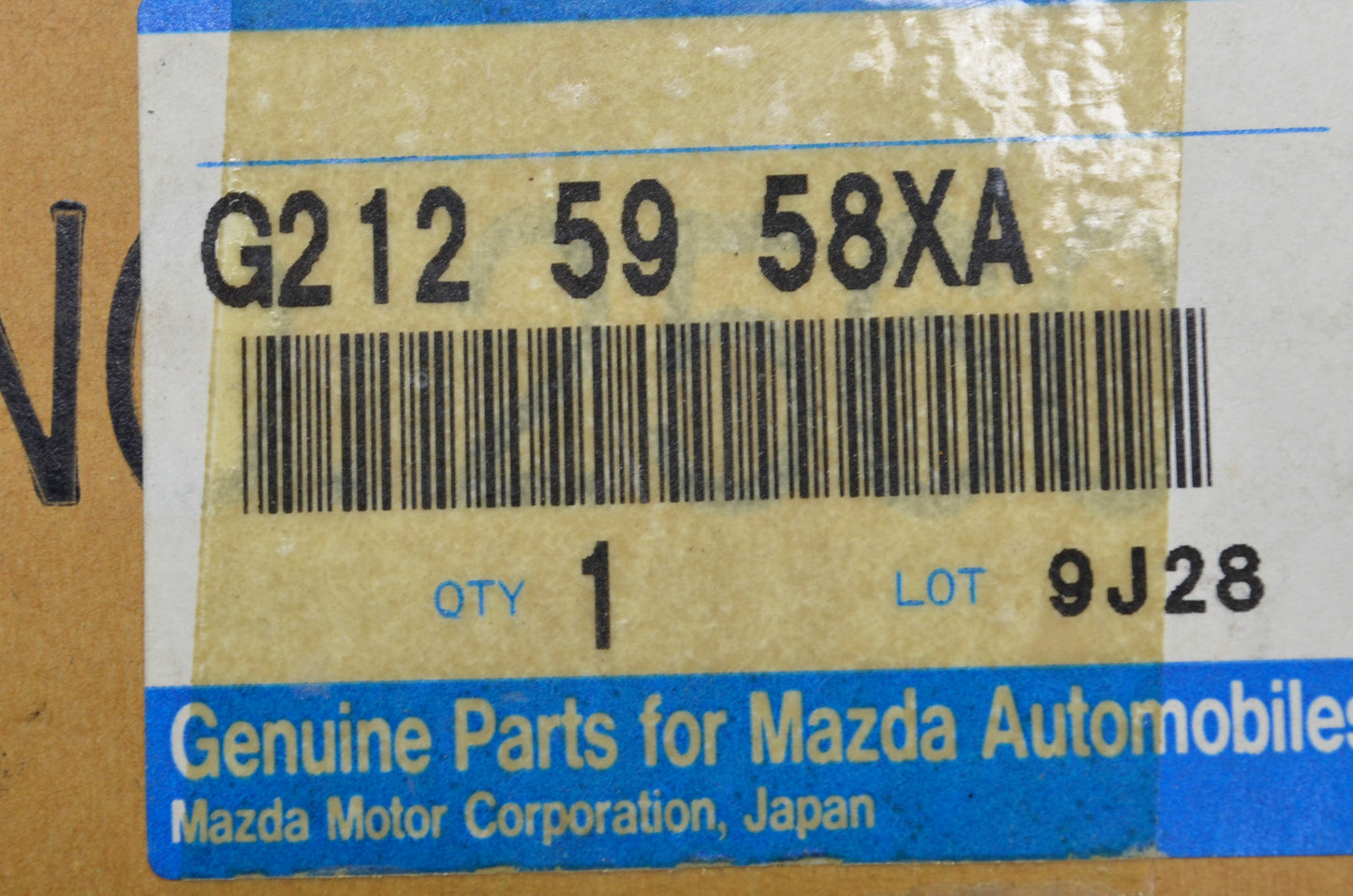 OEM Mazda G212-59-58XA Window Motor NOS