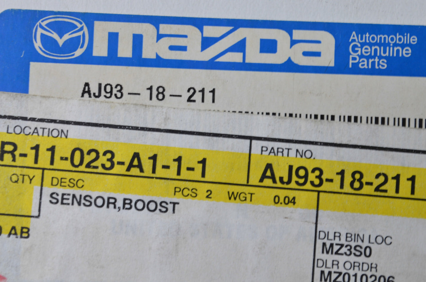 OEM Mazda AJ93-18-211 Valve Position Sensor NOS