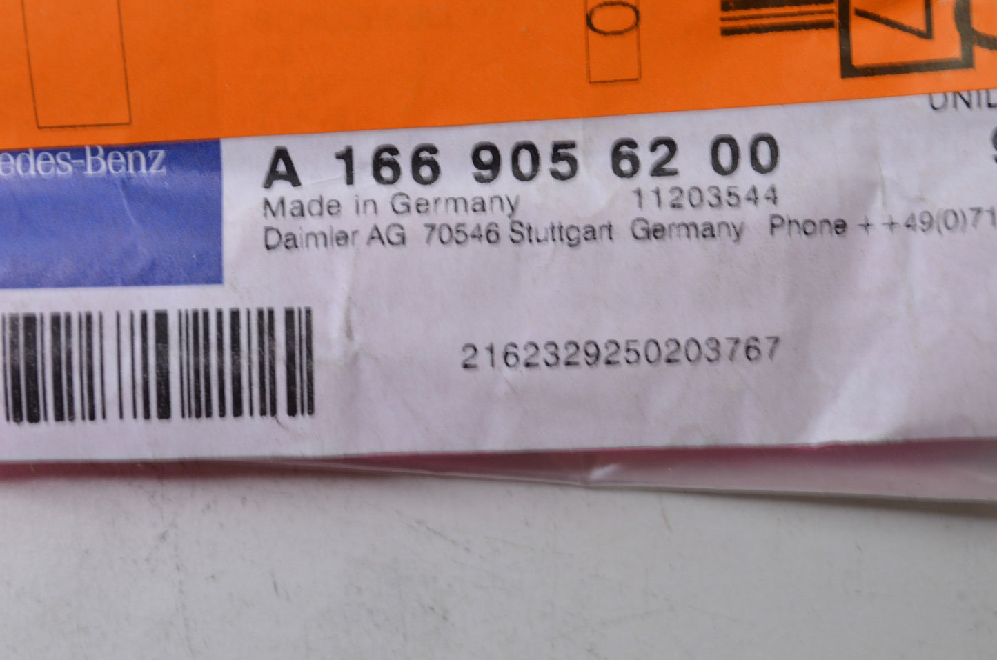 New OEM Mercedes Benz Key NOS