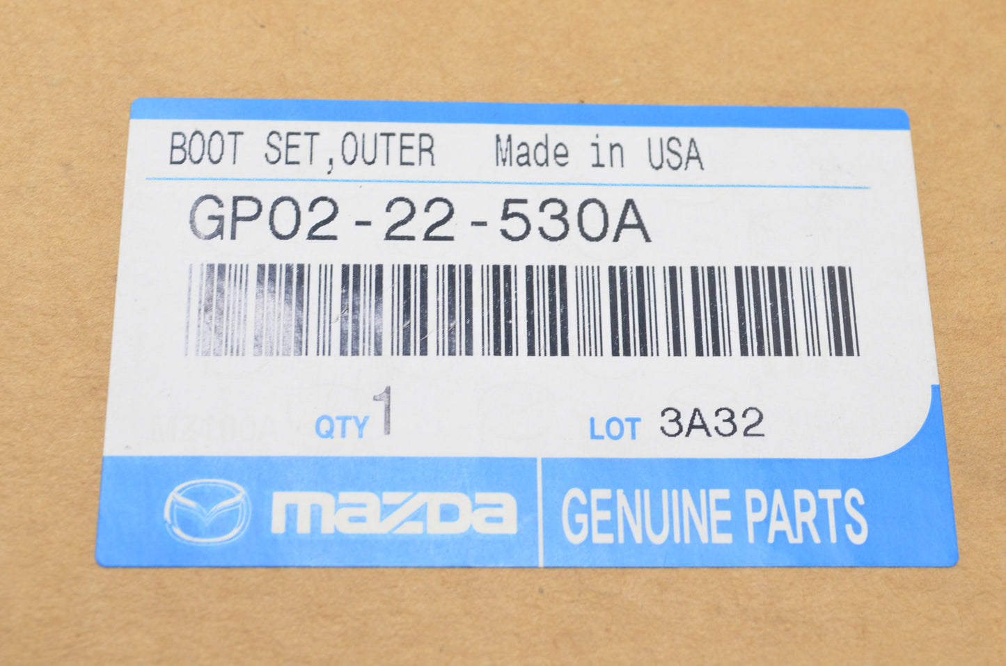 OEM Mazda GP02-22-530A Outer Boot Kit NOS