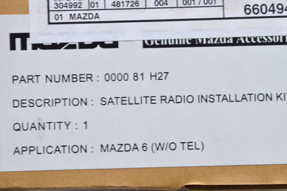 OEM Mazda 0000-81-H27 Satellite Radio Installation Kit NOS